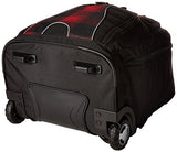 High Sierra Freewheel Wheeled Laptop Backpack, Black/Buffalo Plaid/Crimson