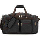BLUBOON Canvas Duffel Bag Vintage Weekender Overnight Bag Travel Tote Luggage Sports Duffle