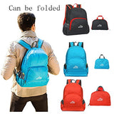 AMA(TM) Outdoor Waterproof Nylon Camouflage Folding Backpack Package Shoulder Bag (Orange)