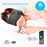 Bluetooth Sleeping Eye Mask Headphones,Lavince Travel Sleeping Headphone 4.2 Bluetooth Eye Mask Handsfree Music Sleep Eye Shades Headset Built-in Speakers Microphone Washable Gray