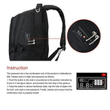 Crossgear Laptop Backpack With Combination Lock- Fits Most 15.6 Inch Laptops And Tablets Cr-9001Bk