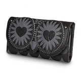 Loungefly Black Owl with Heart Eyes Face Wallet