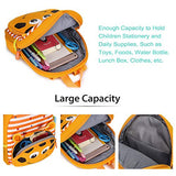 Hipiwe Little Kid Toddler Backpack Baby Boys Girls Kindergarten Pre School Bags Cute Neoprene Cartoon Backpacks for Children 1-5 Years Old (Giraffe)