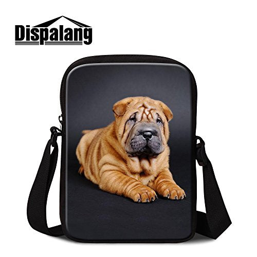 Crazytravel Small Shoulder Crossbody Bags Pouch With Strap For Girls Dog Print