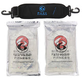 6 Pack Fitness Insulated Meal Prep Bag, Innovator 300 Black/Neon Blue (3 Meal) w/Bonus ZogoSportz Cyclone Shaker