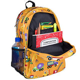 Wildkin 15 Inch Backpack, Extra Durable Backpack with Padded Straps and Interior Moisture-Resistant Lining, Perfect for School or Travel, Olive Kids Design – Under Construction