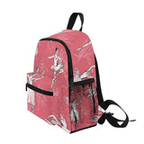 GIOVANIOR Ballerinas Ballet Girl Background Lightweight Travel School Backpack for Boys Girls Kids