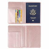 Gdtk Leather Passport Holder Cover Case Rfid Blocking Travel Wallet (Rose Gold)
