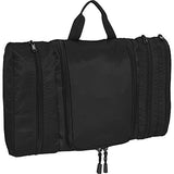 eBags Pack-it-Flat Hanging Toiletry Kit for Travel - (Black)