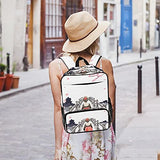 LORVIES Japanese Kimono Woman School Bag for Student Bookbag Women Travel Backpack Casual Daypack Travel Hiking Camping