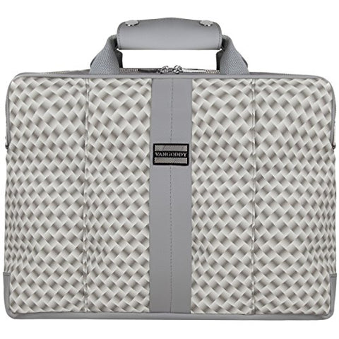 Vangoddy Argyle Gray Laptop Messenger Bag For Acer Chromebook / Aspire / Travelmate