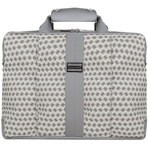 Vangoddy Argyle Gray Laptop Messenger Bag For Acer Chromebook / Aspire / Travelmate