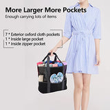 LISM Beach Bag Mesh Beach Bag Waterproof Extra Large Sandproof Tote Bag Kids Toy Bag with Pockets and Zipper Lightweight Picnic Tote Travel Bags