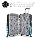 Maui and Sons Stripes Expandable Hardside Spinner Luggage with TSA Lock (24")