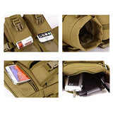 Tactical Waist Pack Pouch With Water Bottle Pocket Holder Waterproof Molle Hip Belt Bag (ACU camo)