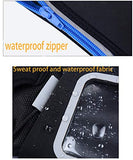 Clothink Running Belt Fanny Pack with Water Bottle Holder Unisex Waist Packs for Sports Black