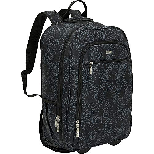 Baggallini Wheeled Laptop Backpack, Onyx Floral