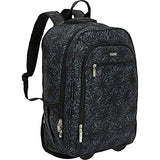 Baggallini Wheeled Laptop Backpack, Onyx Floral