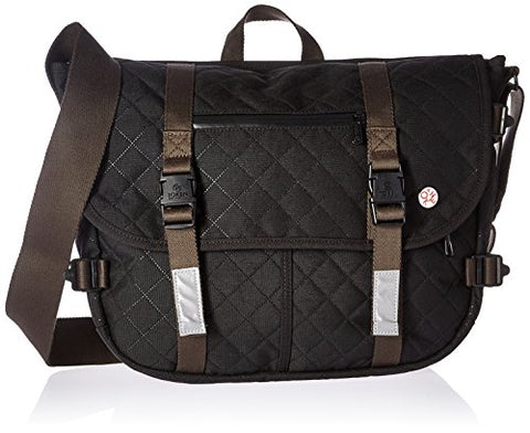 Token Bags Quilted Lorimer Lite Messenger Bag, Black, One Size
