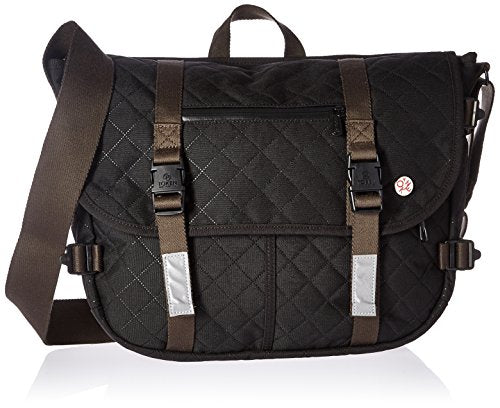 Token Bags Quilted Lorimer Lite Messenger Bag, Black, One Size