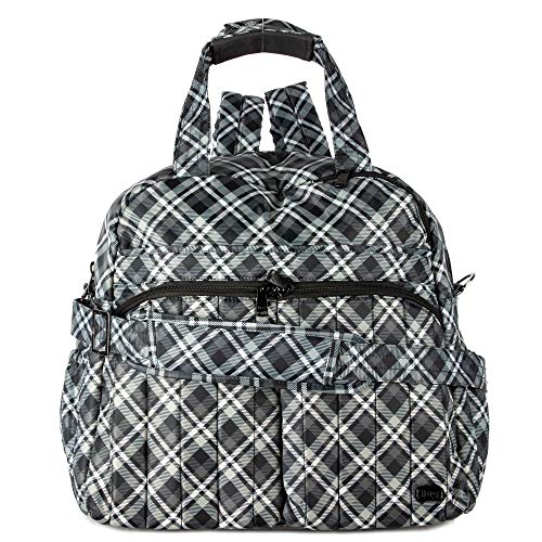 Lug Boxer 2 Gym/Overnight Bag, Plaid Grey, One Size