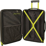 Nautica Tide Beach 25 Inch Hardside Spinner Suitcase (Classic Grey)