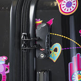 Mia Toro Mistico Hardside Spinner Luggage 3Pc Set - Black