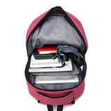 AUGUR Unisex Laptop Backpack Lightweight Casual School Bookbag Travel Daypack Backpack for Women