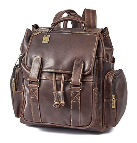 Claire Chase Legendary Jumbo Business Backpack, Dark Brown, One Size
