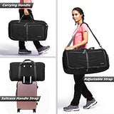 Gonex 80L Packable Travel Duffle Bag, Large Lightweight Luggage Duffel (Black)
