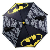 DC Comics Boys' Little Batman 'Squeeze and Flap' Fun Rainwear Umbrella, black, Age 3-7