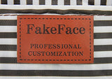 FakeFace Durable Waterproof Oxford Striped Travel Duffle Tote Carry On Duffel Bag for Women Men