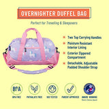 Wildkin Kids Overnighter Duffel Bags for Boys & Girls, Measures 18 x 9 x 9 Inches Duffel Bag for Kids, Carry-On Size & Ideal for School Practice or Overnight Travel, BPA-free (Unicorn)