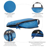 BAGAIL 6 Set Ultralight Packing Cubes Expandable Travel Packing Organizers Blue(2M+2S+2Slim)