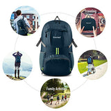 Gonex 35L Lightweight Packable Backpack Handy Foldable Shoulder Bag Daypack (Navy Blue)