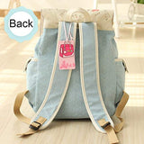 Fashion Cute Women's Bag Canvas Satchel Girls' Lovely Sweet Paris Style Design Backpack Schoolbag Rucksack Colleage Bags by DGQ