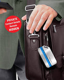 Luggage Tags Durable Stainless Steel, Secure Personalized Travel Bag Id - 2 Pack