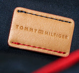 Tommy Hilfiger Women's Julia Dome Backpack Nylon Victory Stripe Black/Pink One Size