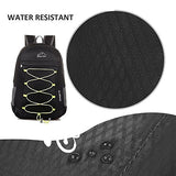 Clever Bees Outdoor Water Resistant Hiking Backpack, Black