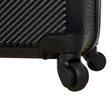 Anne Klein Aurora 3 Piece Hardside Spinner Luggage Set, Black