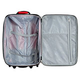 Olympia Let'S Travel 2 Piece Carry-On Luggage Set, Red