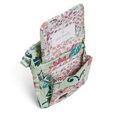 Vera Bradley Iconic RFID Mini Hipster, Signature Cotton, Mint Flowers