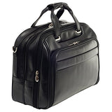 Check-Point Friendly Wheeled Laptop Case, Leather, 15.6" in, Black - Midway | Mcklein - 86605