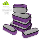 ZOMAKE 6 Set Packing Cubes for Travel，Lightweight Luggage Packing Organizer