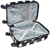 Rockland Luggage 20 Inch Carry On, Black Dot, Medium