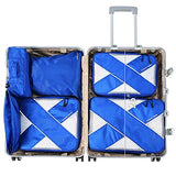 P.travel 6Pcs Packing Cubes for Travel Lightweight Luggage Organizer Bag Travel Cubes (Blue)
