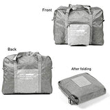 Foldable Lightweight Nylon Duffel Luggage Bag Tote for Travel Gym 4 Colors (Grey)