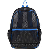 Eastsport Mesh Backpack, Black/Royal Blue