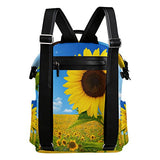 Colourlife Beautiful Sunflowers Stylish Casual Shoulder Backpacks Laptop School Bags Travel