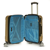 Gabbiano Provence 20" Expandable Carry-On Hardside Spinner Luggage (Golden)